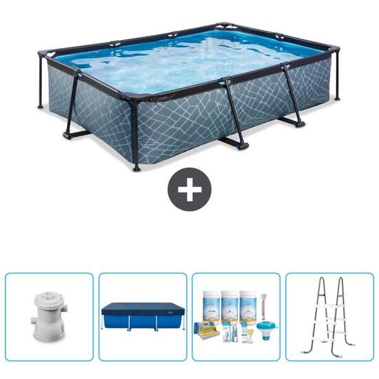 Piscine Rectangulaire - 300x200x65 cm + Accessoires CB6