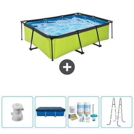 Piscine Rectangulaire - 220x150x65 cm + Accessoires CB6