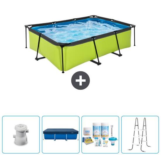 Piscine Rectangulaire - 220x150x65 cm + Accessoires CB6