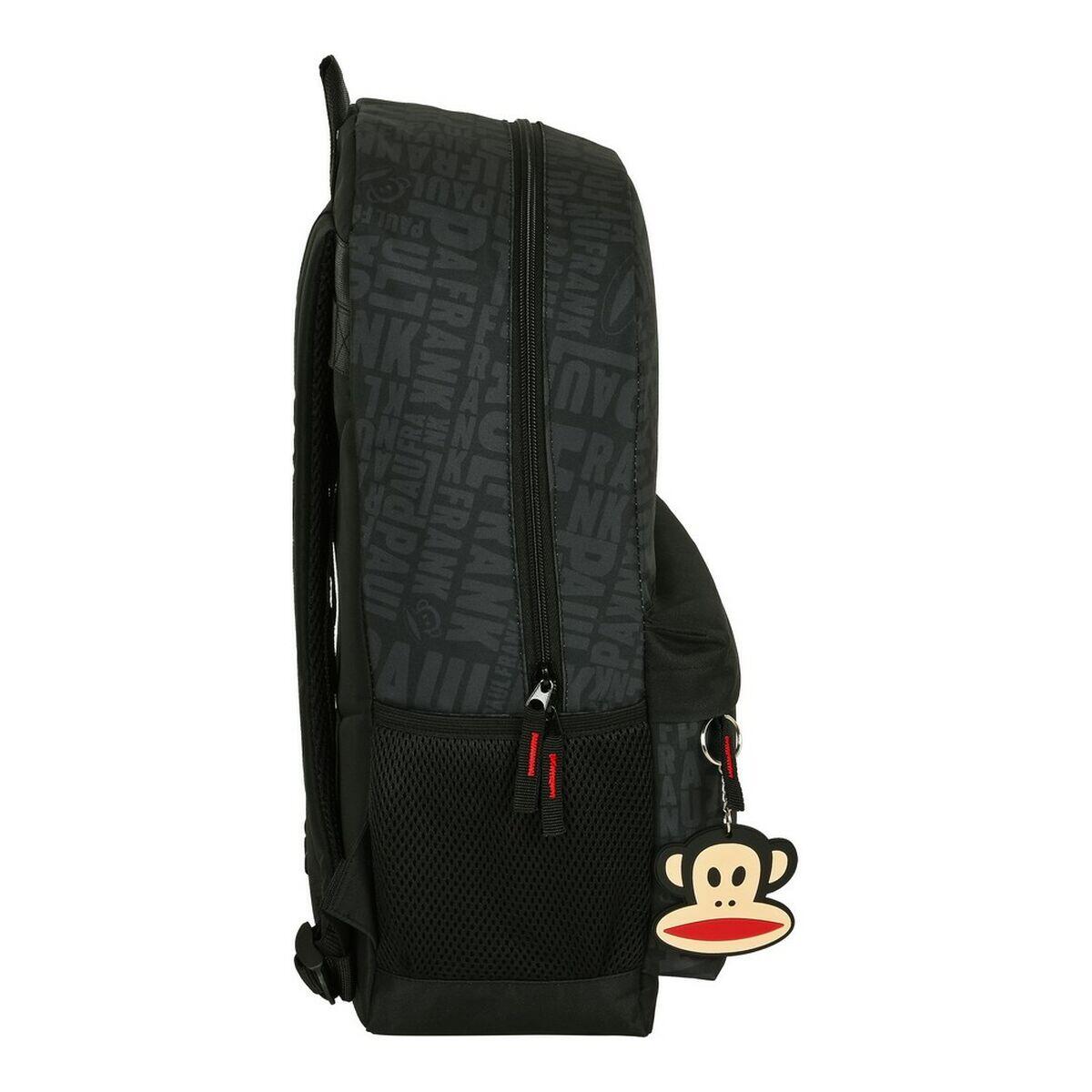 Mochila Escolar Paul Frank Team player Negro 3/4