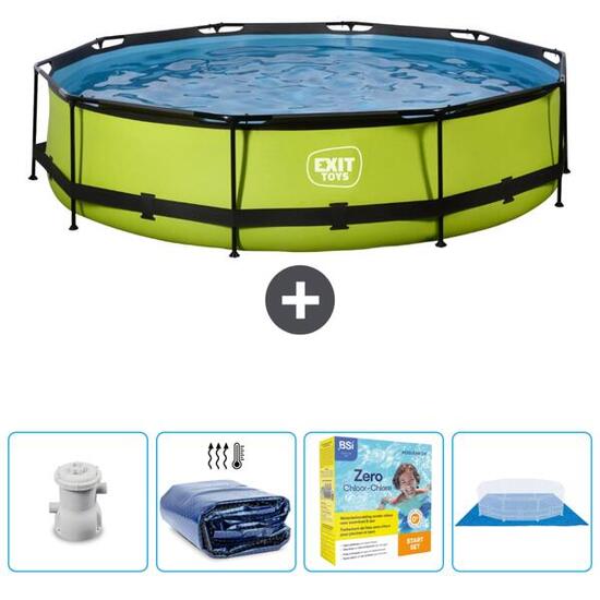 Piscine Ronde - 360x76 cm + Accessoires CB22