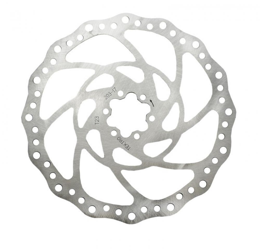 KT Tero TR203-17 Brake Disc Rotor Ø203mm 2.3mm 6-Point Silver 2/2