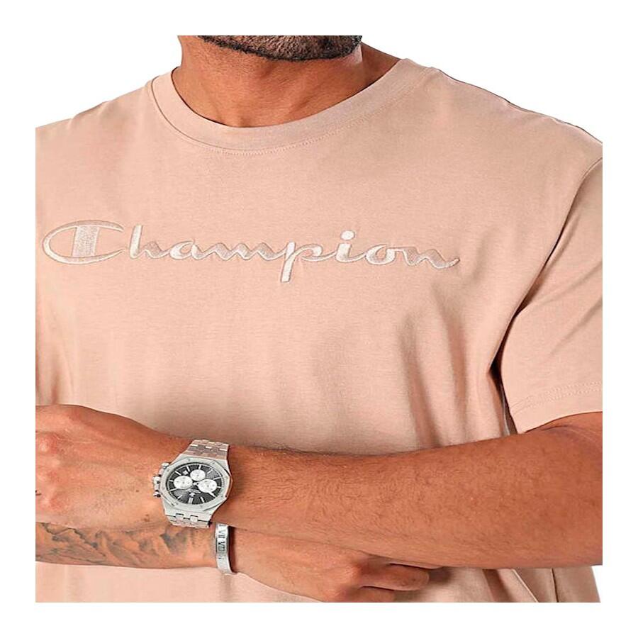 Champion SS TEE Light Cotton Jersey Uomo Logo Grande Cotone Naturale,XL 4/5