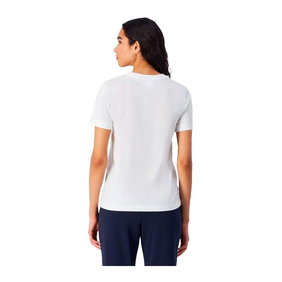 Champion TEE Light Cotton Jersey Donna Logo Grande Cotone Bianco, XL 3/4
