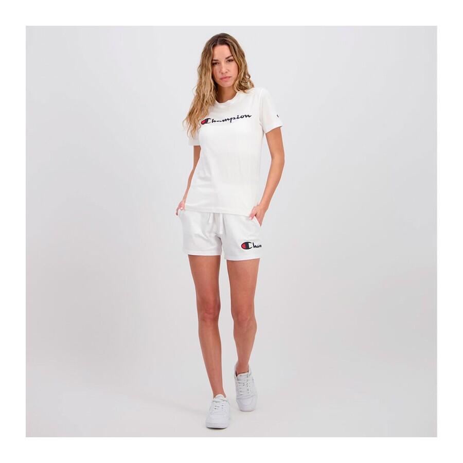 Champion SHORTS TCV Cottone Lycra gr.230 Basic Logo Grande Bianco,S 3/4
