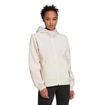 Adidas Sportswear Fleece-Kapuzenpullover mit Reißverschluss für Frauen