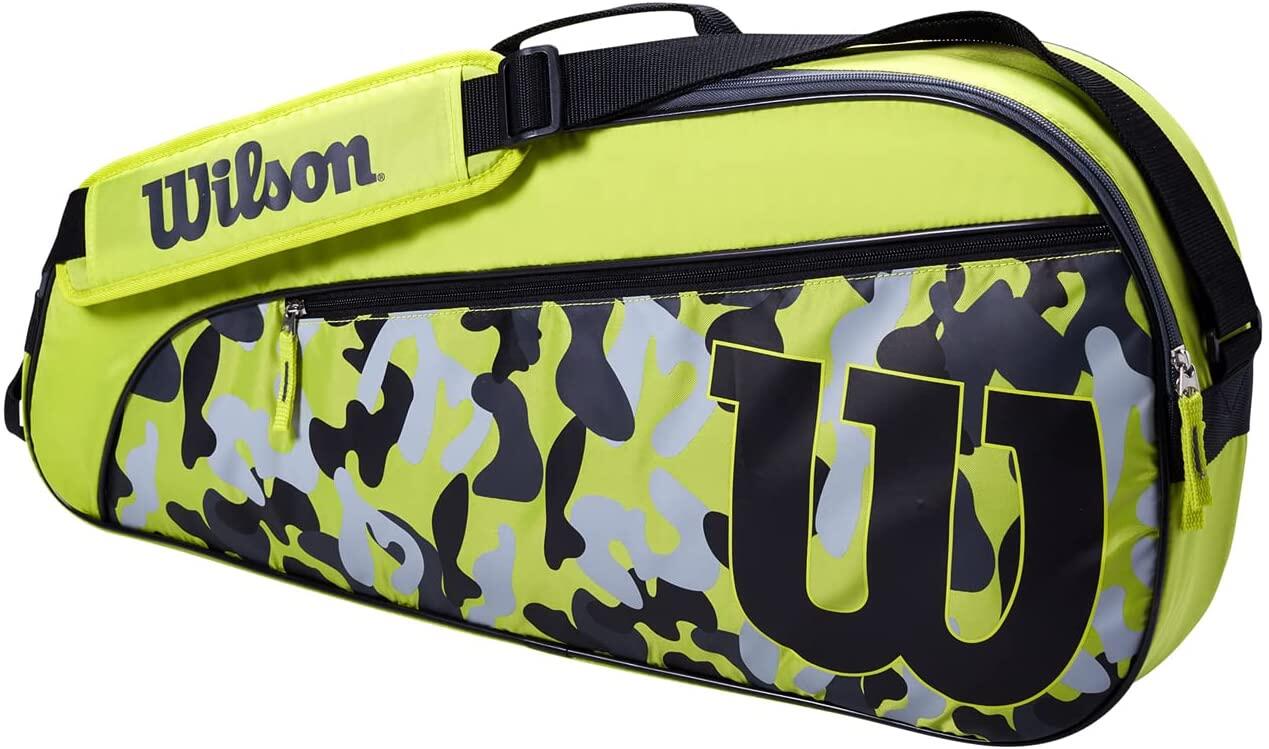 WILSON Wilson Camo Lime/Grey 3 Tennis Racket Bag