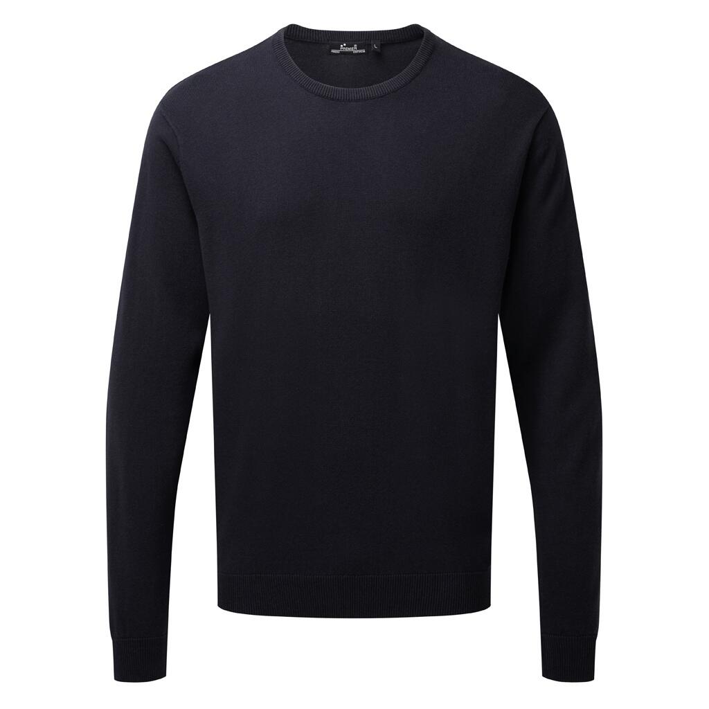 Premier Adults Unisex Cotton Rich Crew Neck Sweater