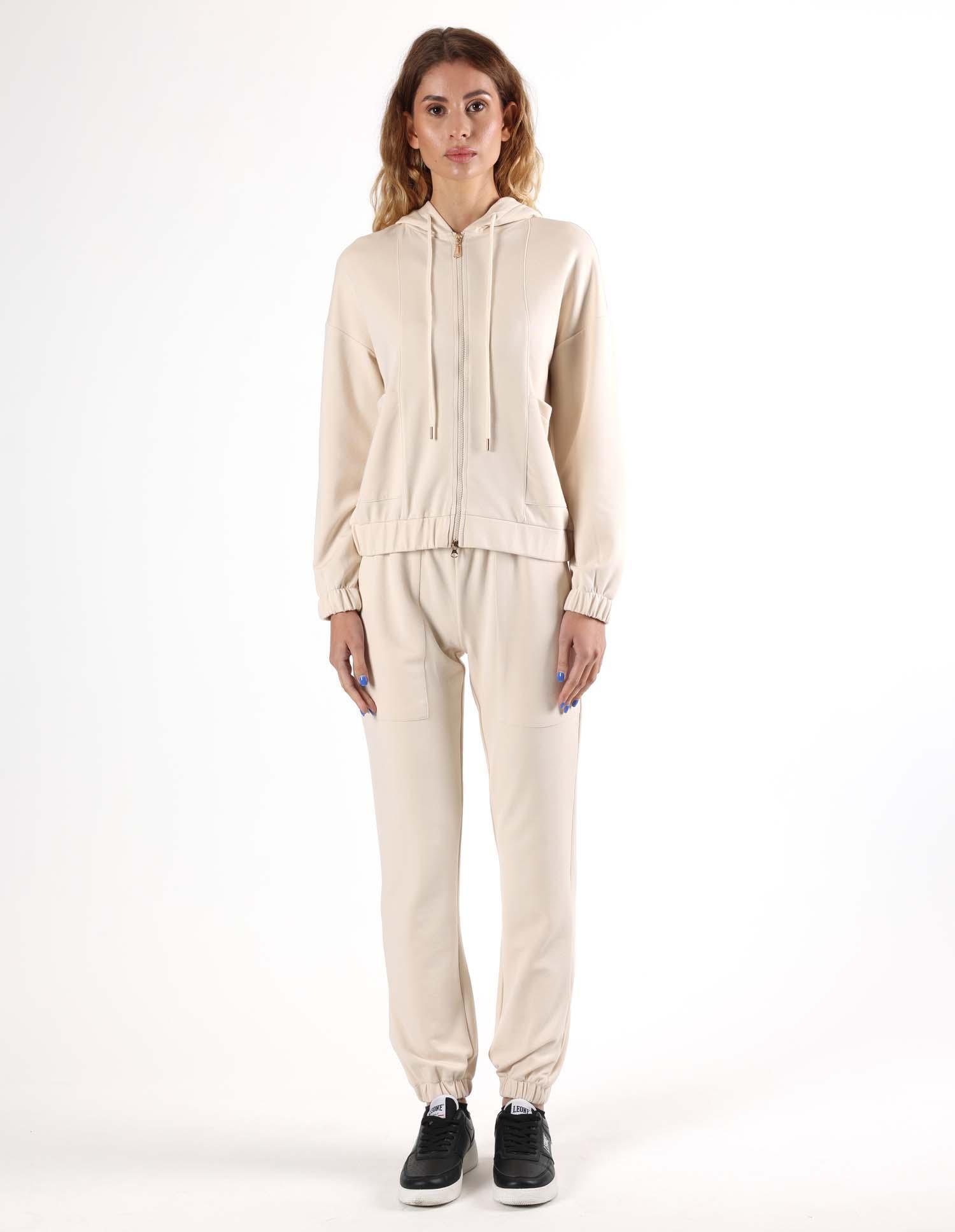 LEONE 1947 APPAREL Leone Chic Boxing dames non-fleece trainingspak met capuchon en ritssluiting