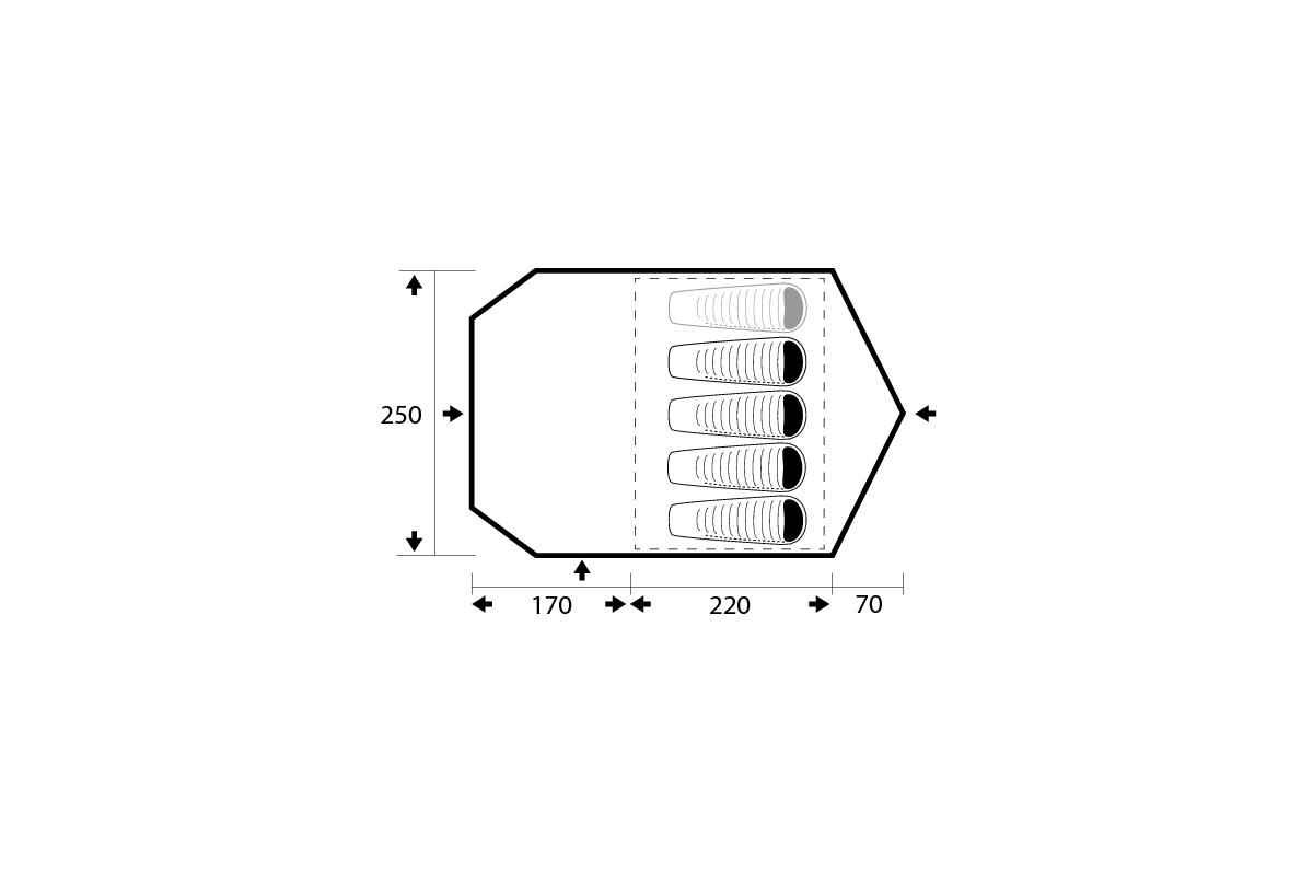 Zelt Trimm CAMP II 3/5