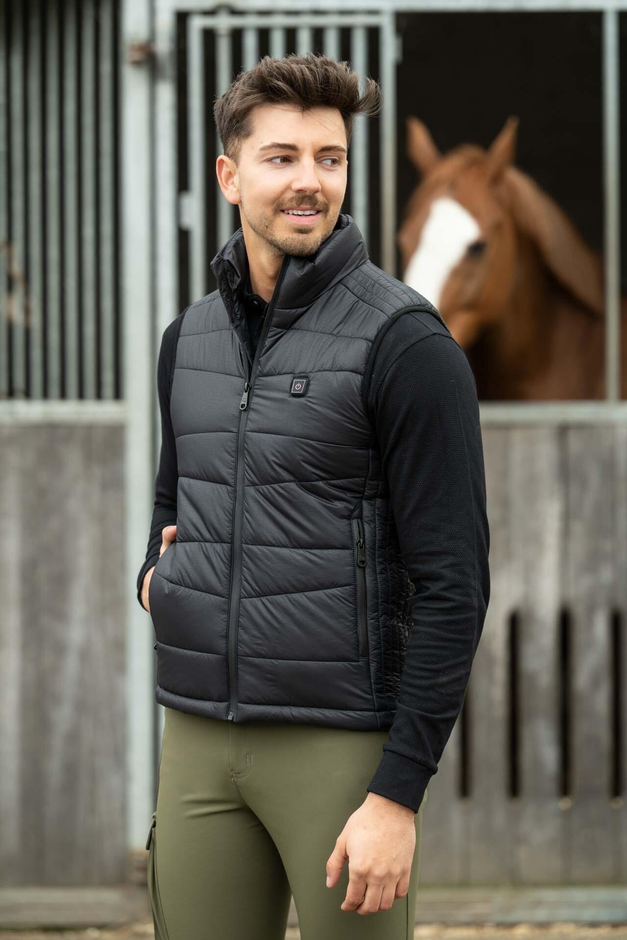 HKM Gilet chauffant pour hommes -Bodywarmer -Heat Control- Style - Noir 6/7