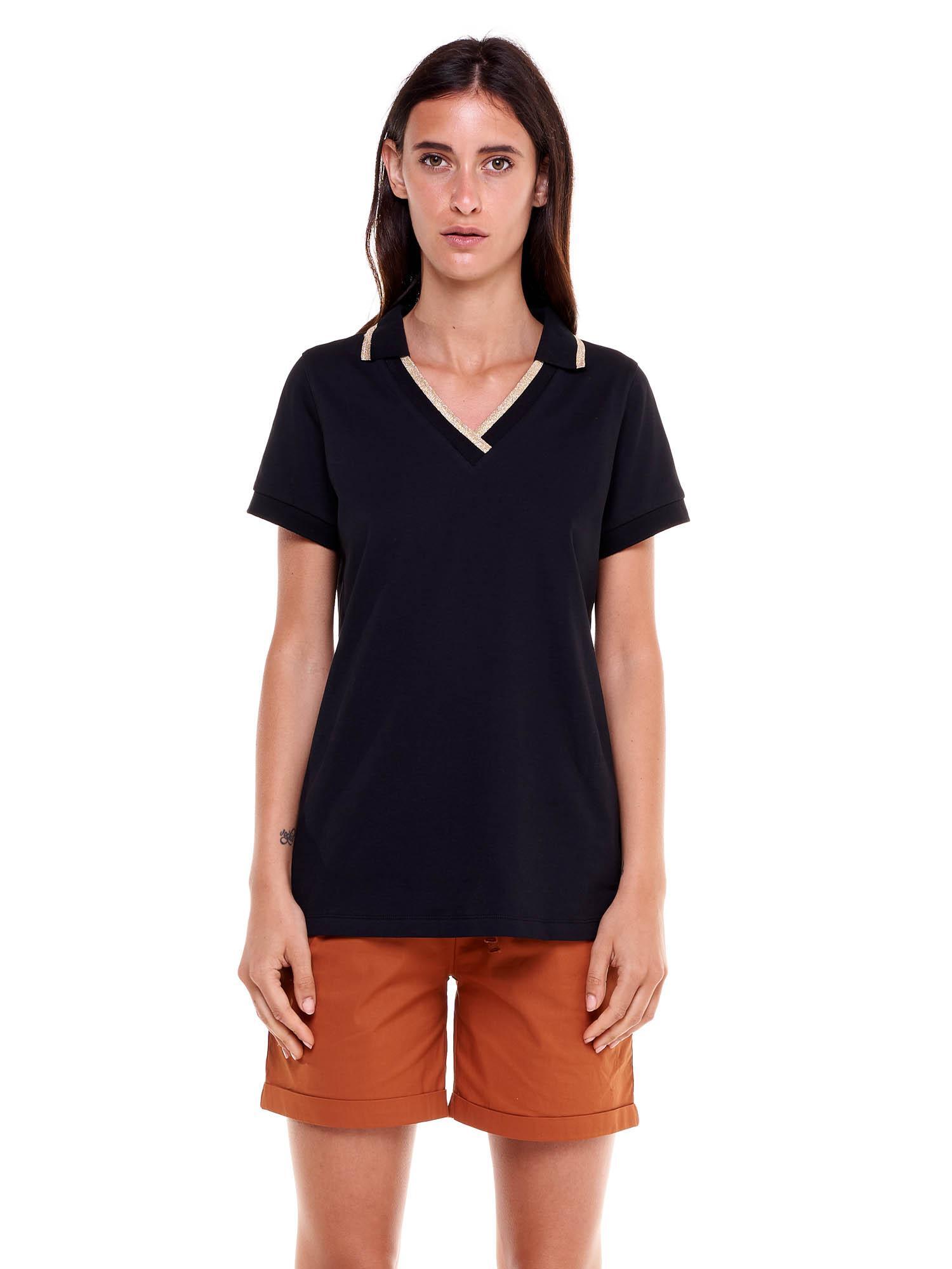 Woman polo stretch Earth Tones 1/6