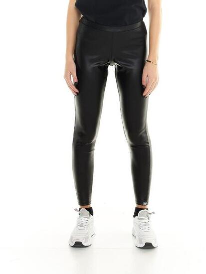 Leone 1947 Glam Winter Damen Kunstleder Leggings mit Etikett