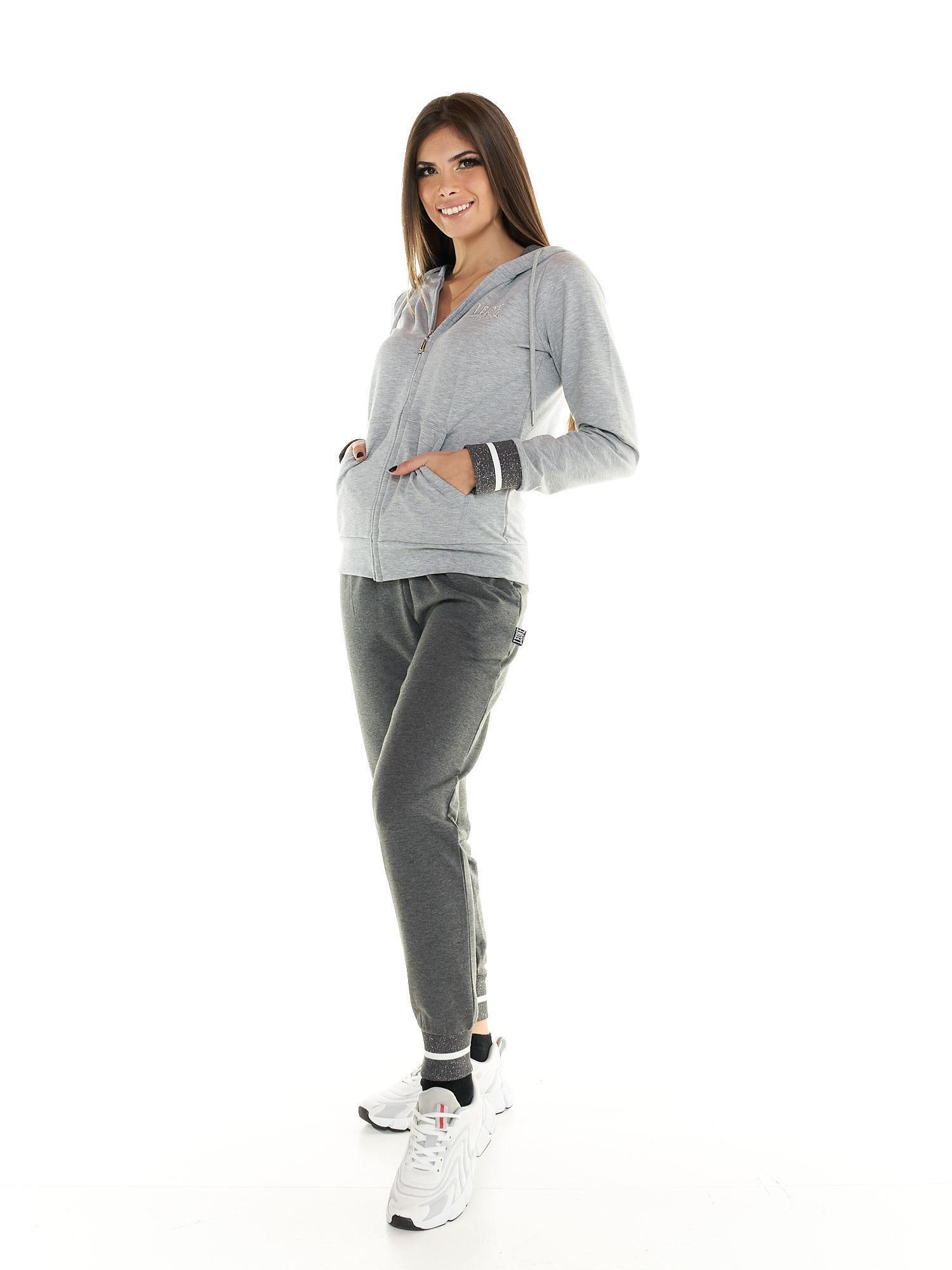 Chándal Leone con capucha para mujer Chándal con cremallera completa Greyss 2/6