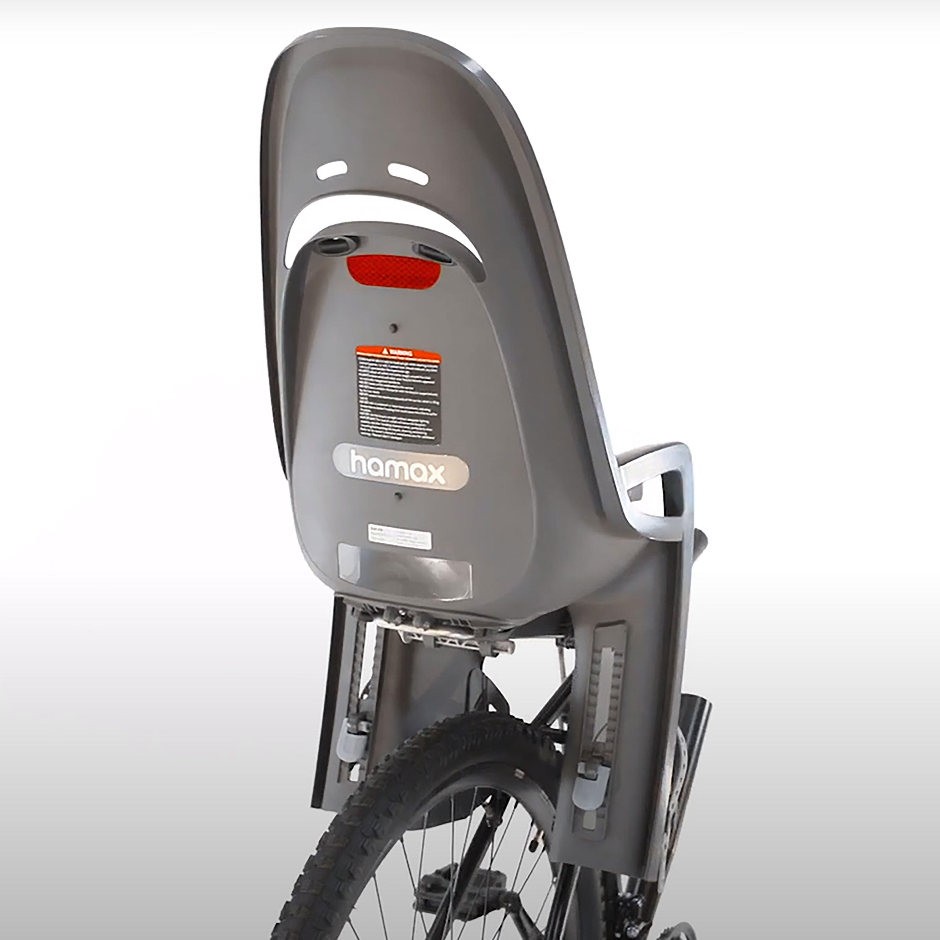 Porte-bébé vélo ZENITH Gris/Noir Fixation cadre 3/4