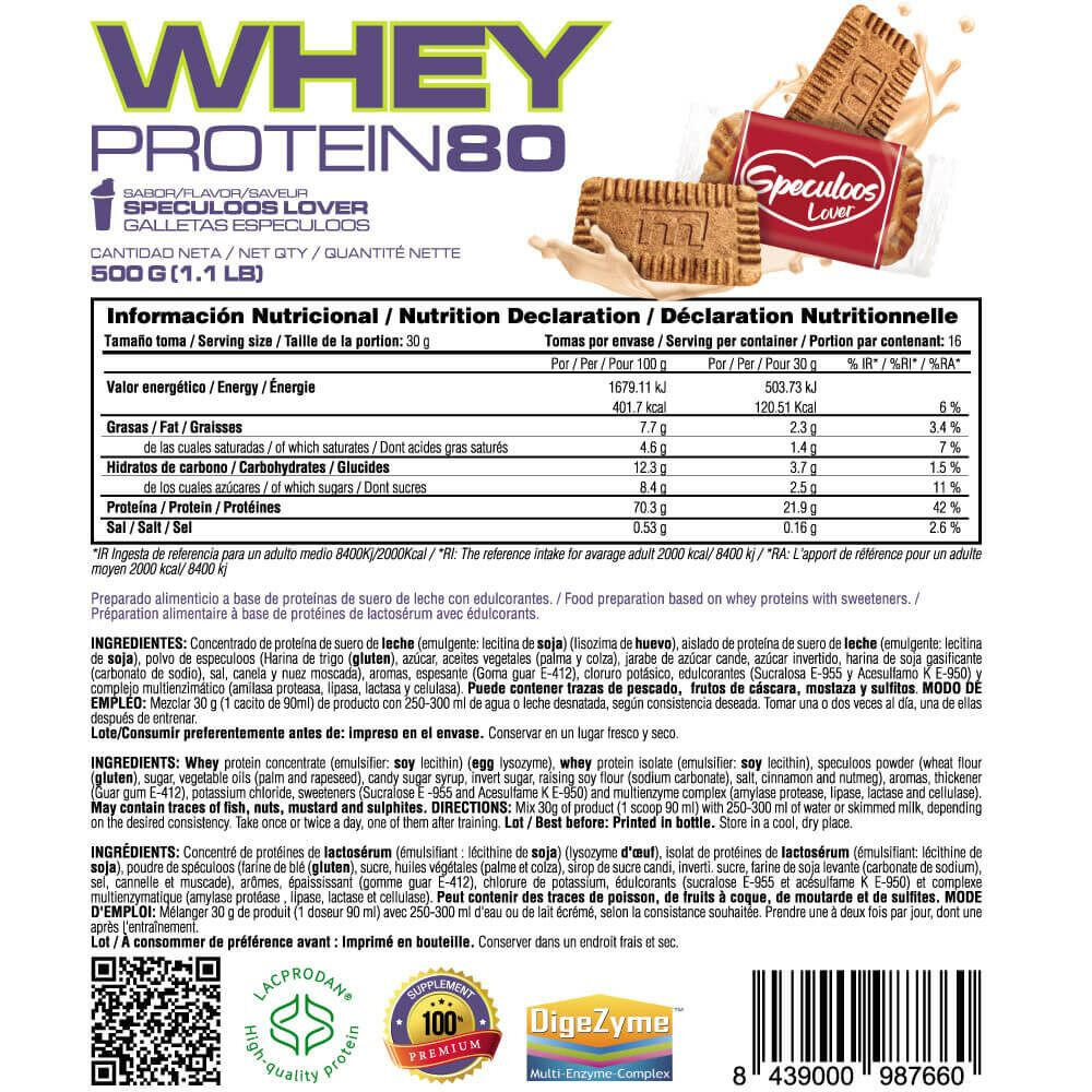 Whey protein80 - 500g Biscuits spullo de MASmusculo 5/6