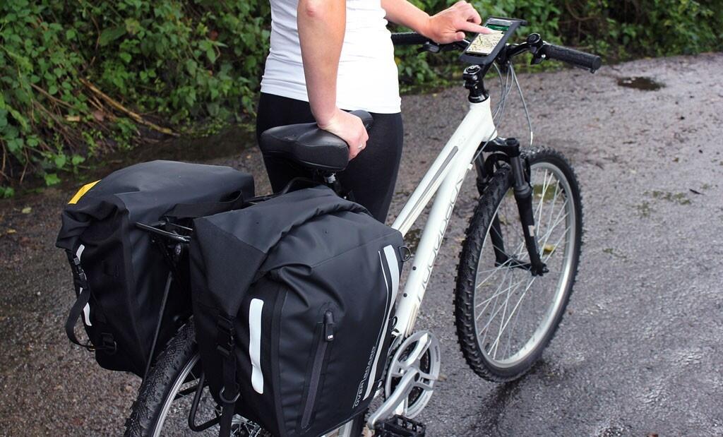 Waterproof 17 Litre Bicycle Pannier Bag Black 6/7