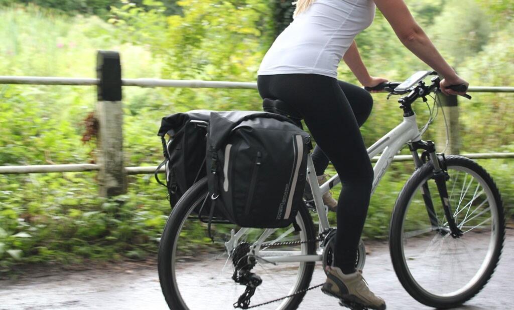 Waterproof 17 Litre Bicycle Pannier Bag Yellow 6/7
