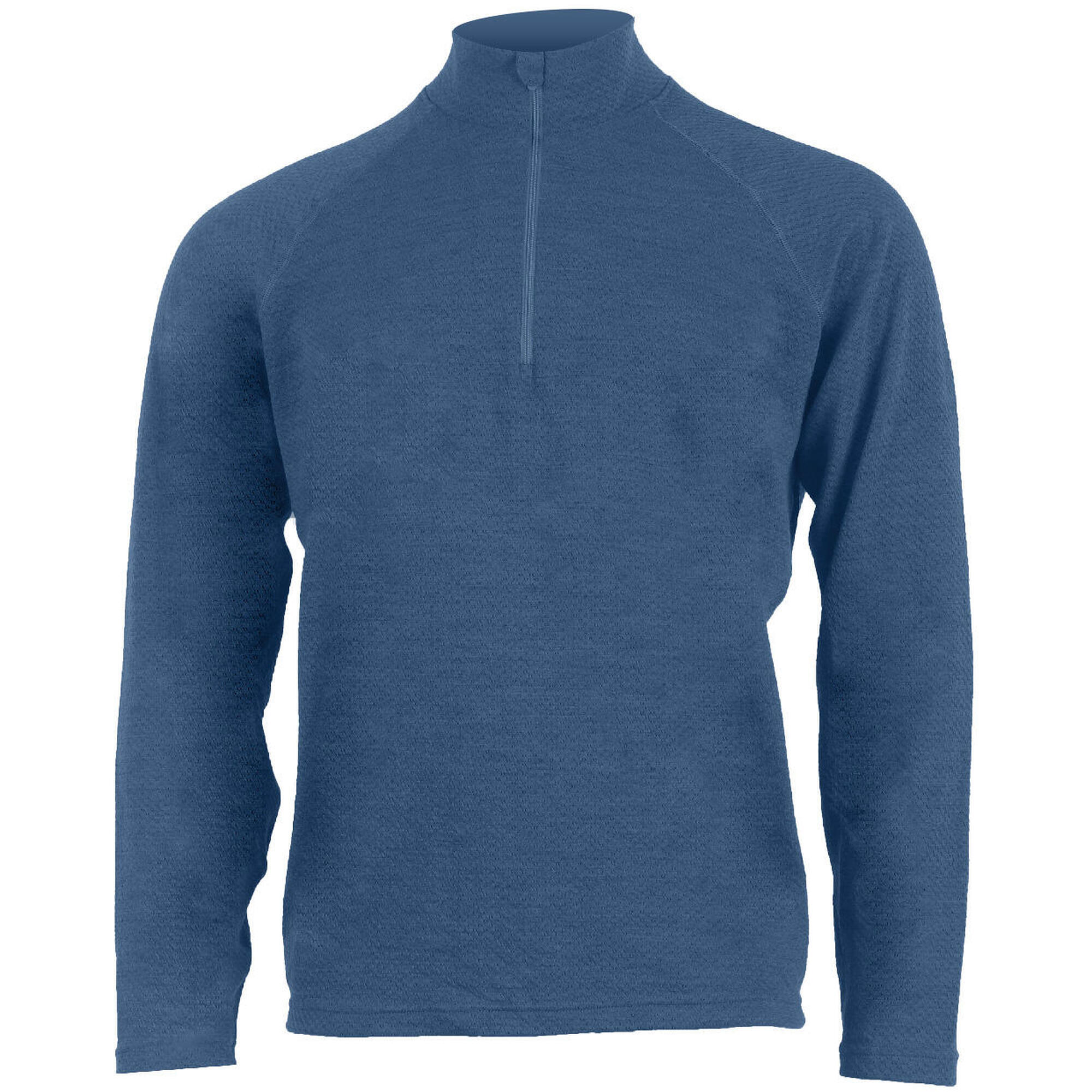 LASTING Pánské vlněné merino tričko Honos se zipem