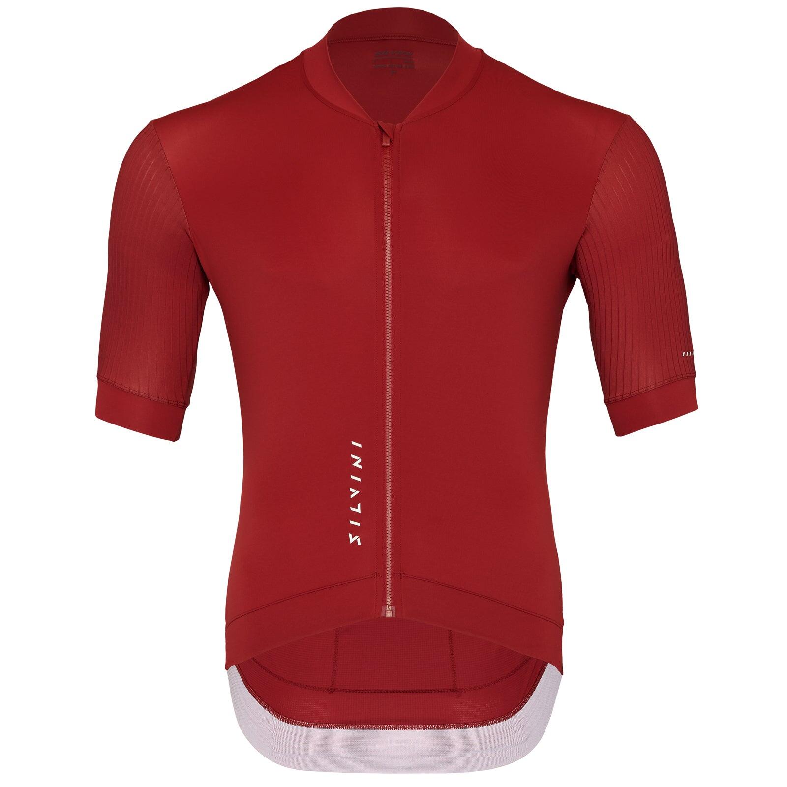 Silvini - Maillot Vélo Route Manches Courtes Homme Trafoi Md2401 - Maillot Manches Courtes - Rouge - Decathlon