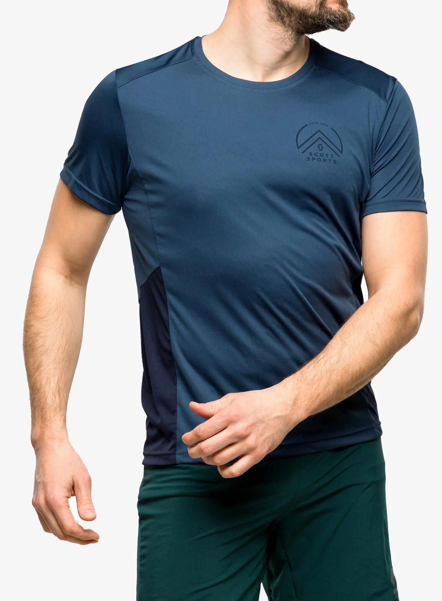 T-shirt - corsa - uomo - traspirante, maniche corte - Endurance Tech - blu 3/6