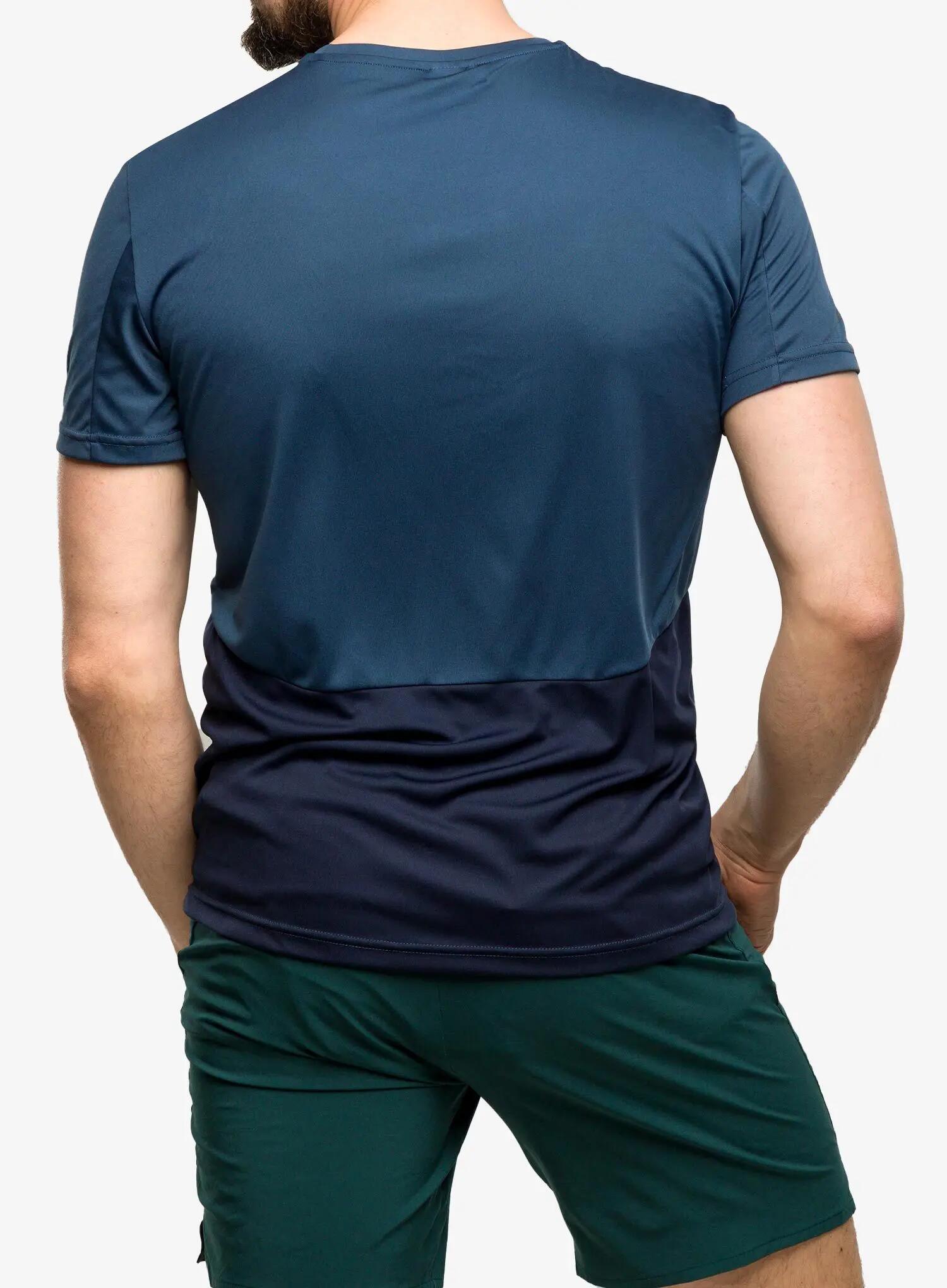 T-shirt - corsa - uomo - traspirante, maniche corte - Endurance Tech - blu 4/6
