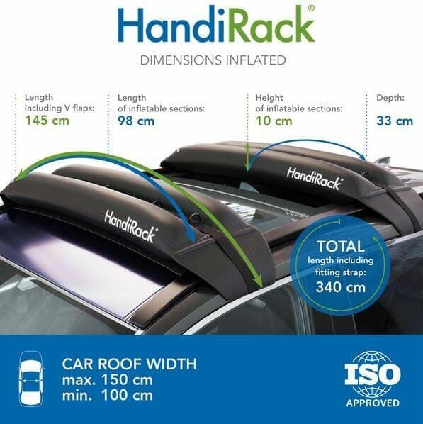 Pompowany Bagażnik Dachowy Do Przewozu Kajaka/Deski Sup Handi World Handi Rack