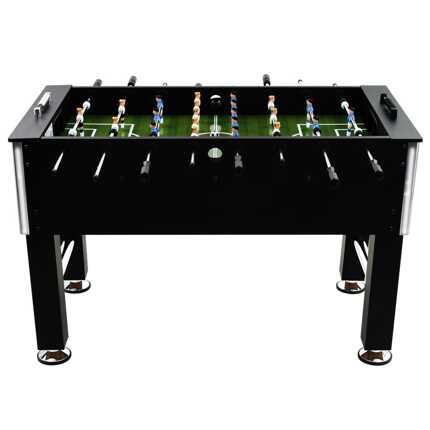 Futbolín de acero negro 2/7