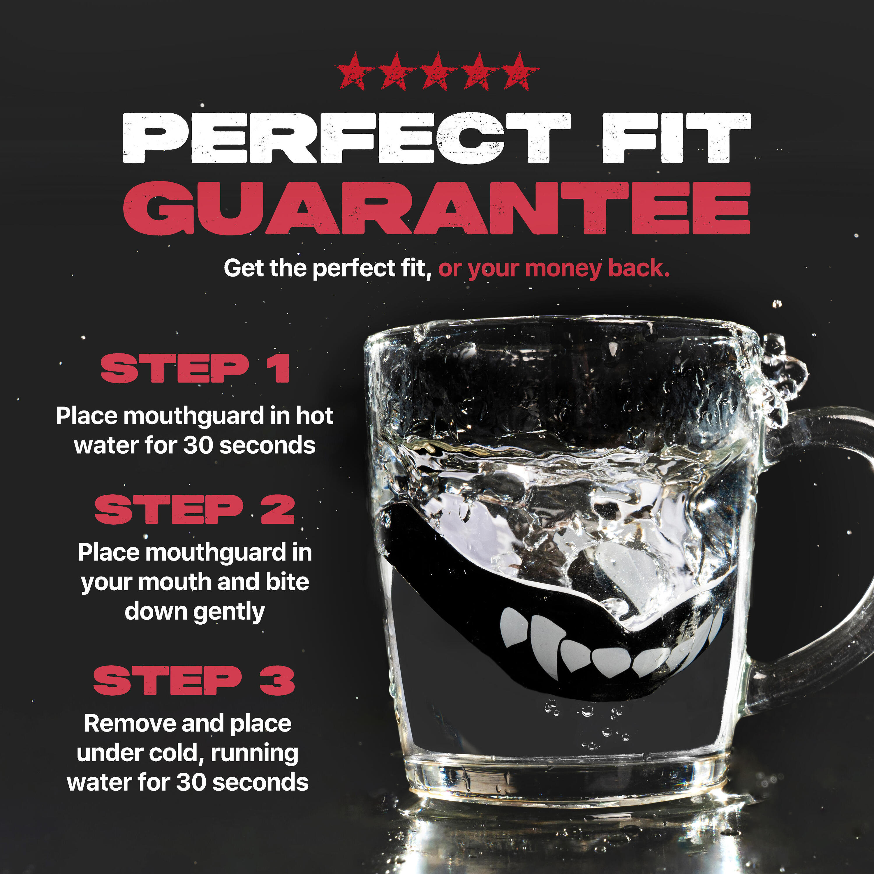 Protector Bucal Negro Safejawz Ortho Series Para Brackets 'fangz' 4/7
