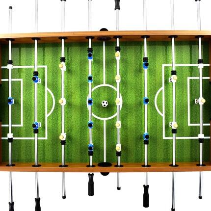 Futbolín de acero marrón claro y negro 3/7