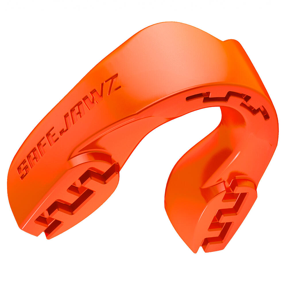 SafeJawz Intro Series Adult Mouthguard Orange fluo