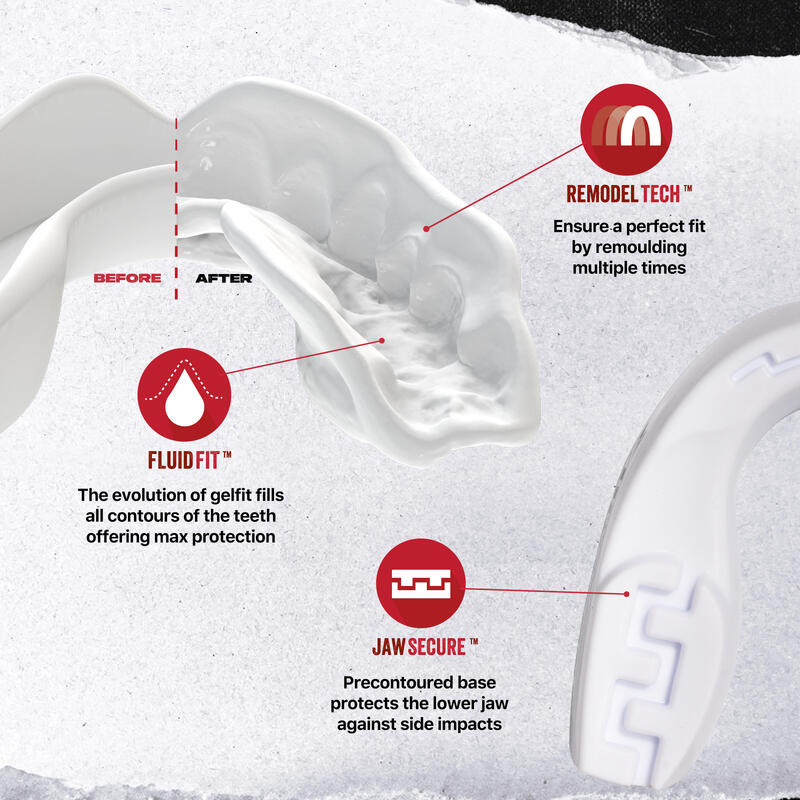 Protège dents pour enfant SafeJawz Intro Series Blanc