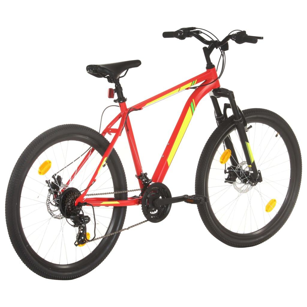 VidaXL Bicicleta MTB 21v 27,5" 42 cm roja 3/6