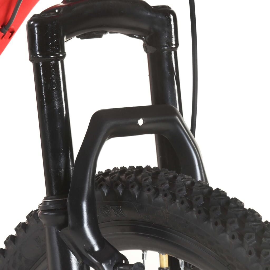 VidaXL Bicicleta MTB 21v 27,5" 42 cm roja 4/6