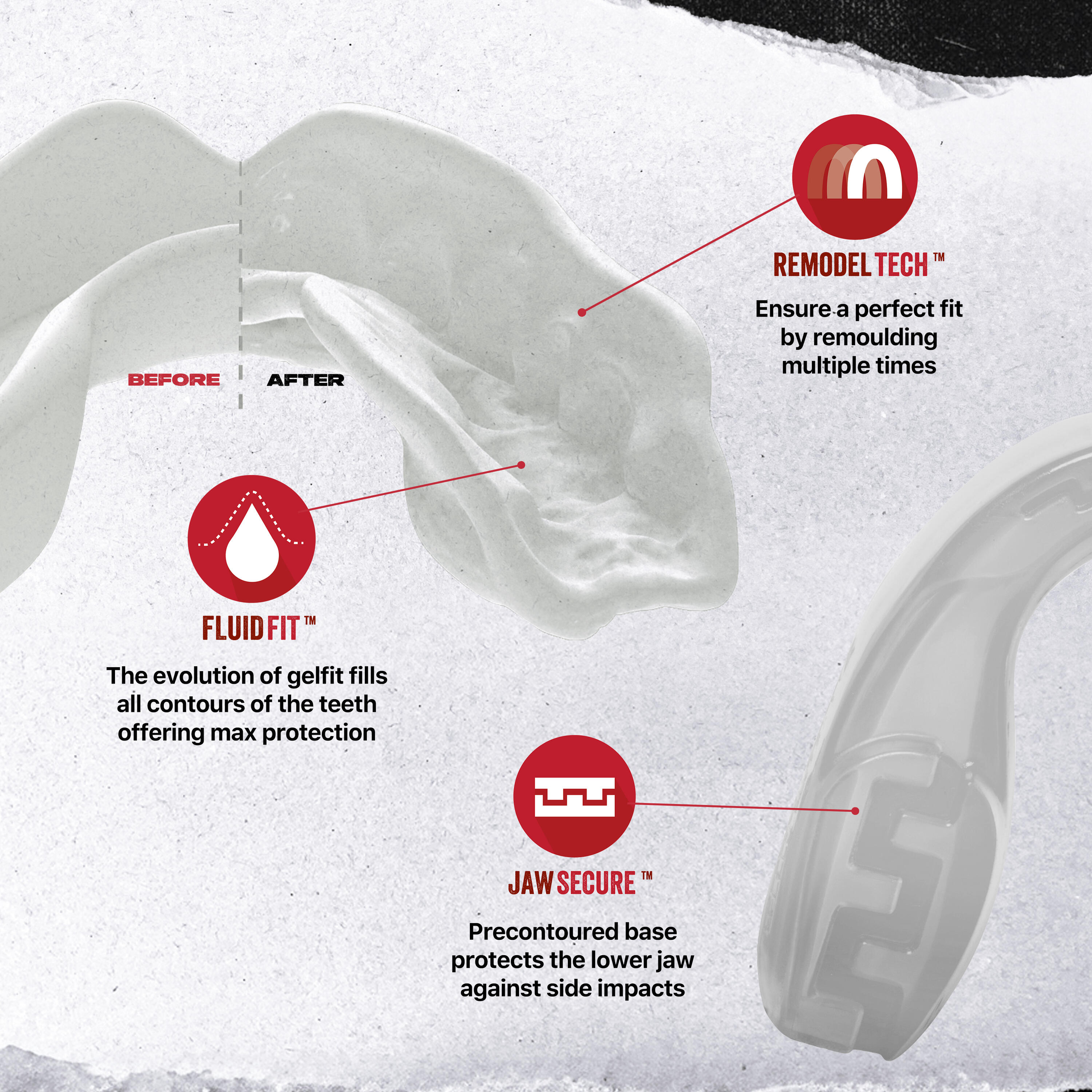 SafeJawz Sports Mouthguard Intro Series Adult/Junior 3/7