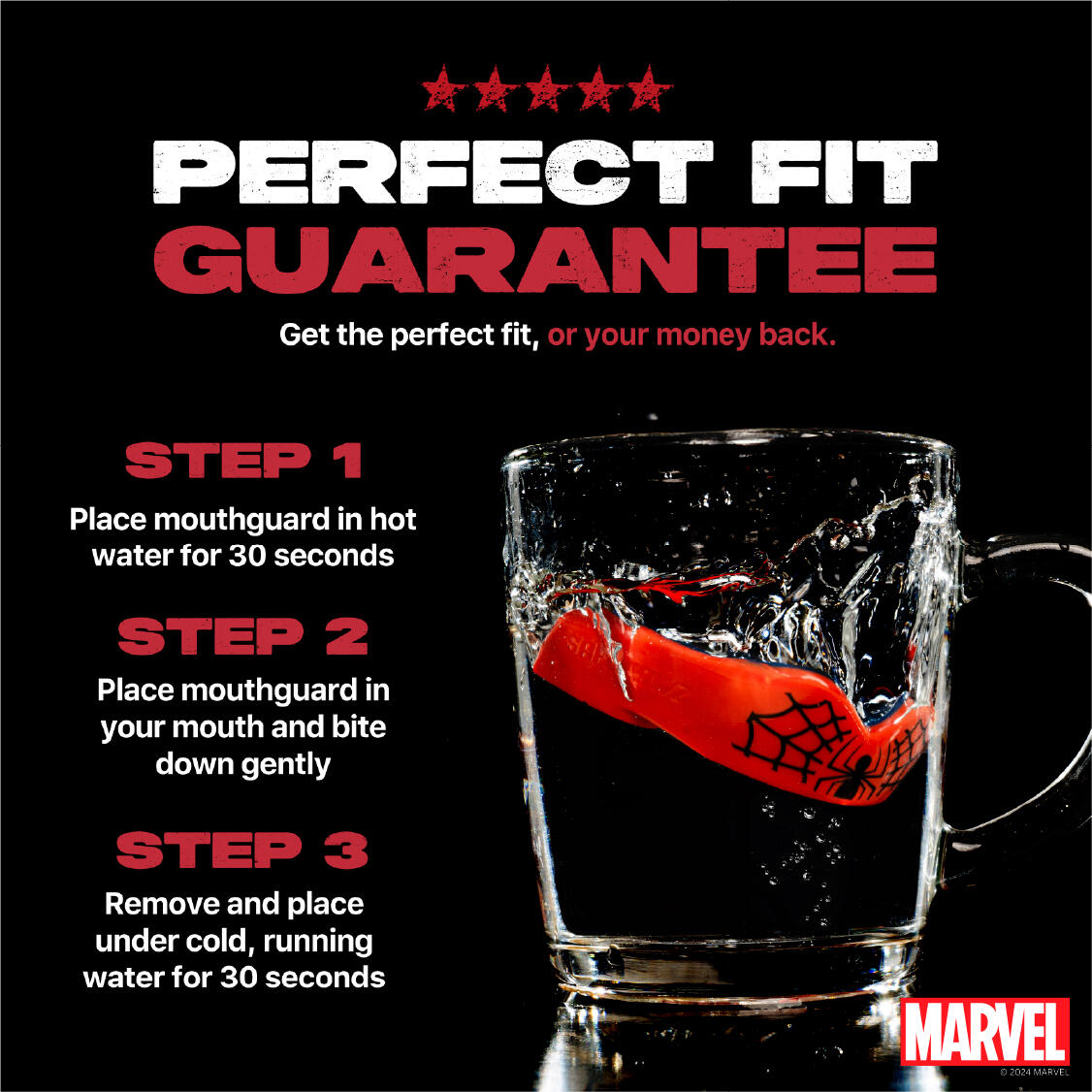 Protège dents Marvel pour adulte SafeJawz Spiderman 4/7