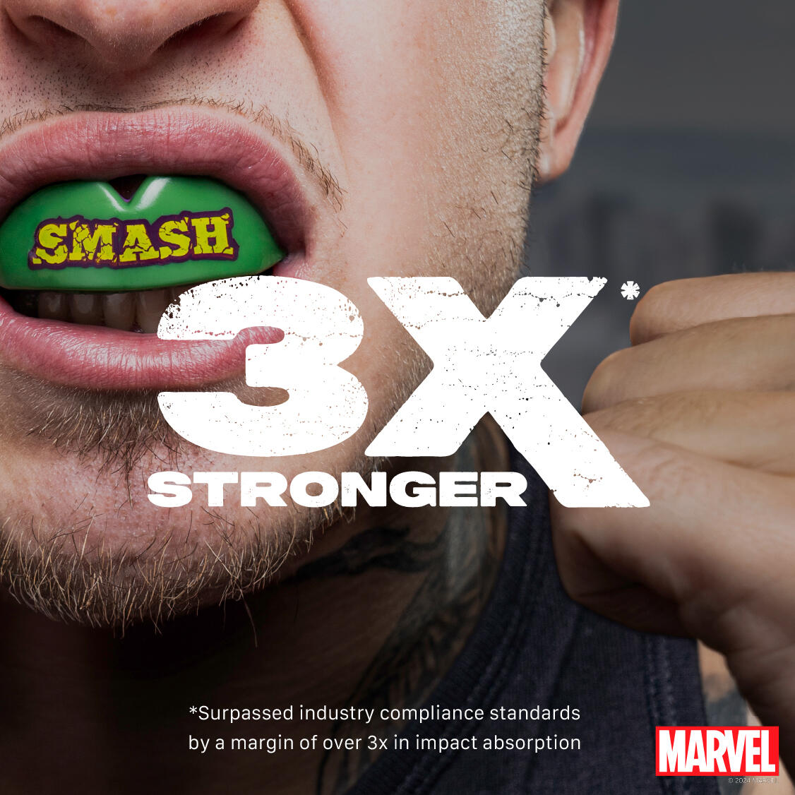 Protège dents Marvel pour adulte SafeJawz Hulk 2/7
