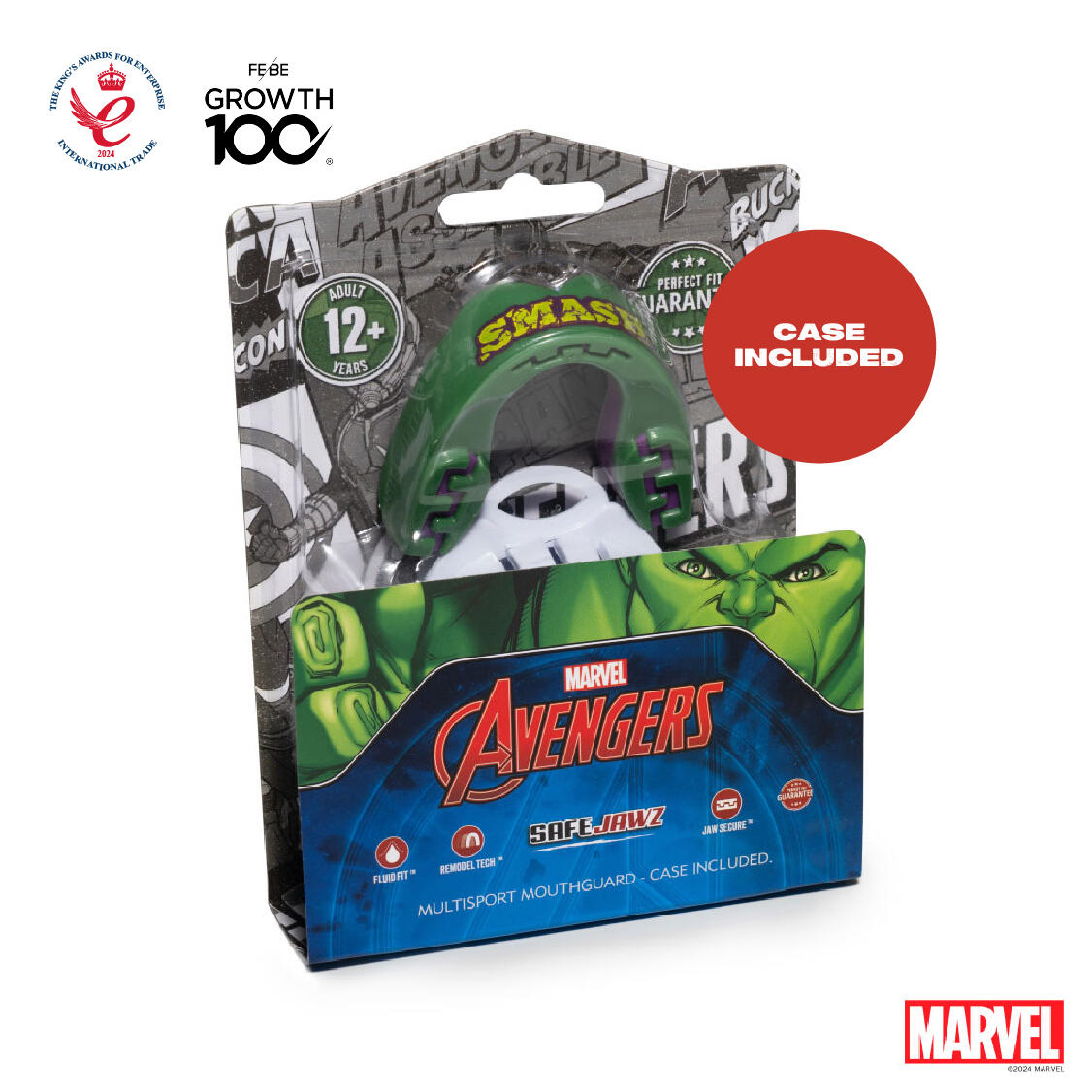 Protège dents Marvel pour adulte SafeJawz Hulk 5/7