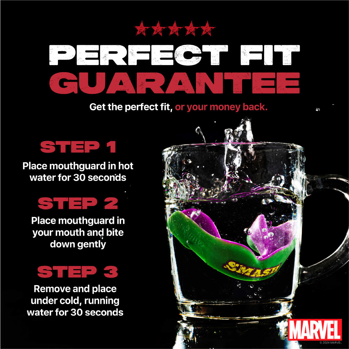 Protège dents Marvel pour adulte SafeJawz Hulk 4/7