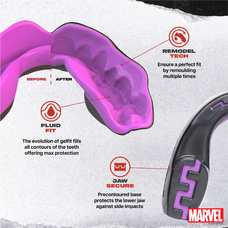 Protège dents Marvel pour adulte SafeJawz Black Panther