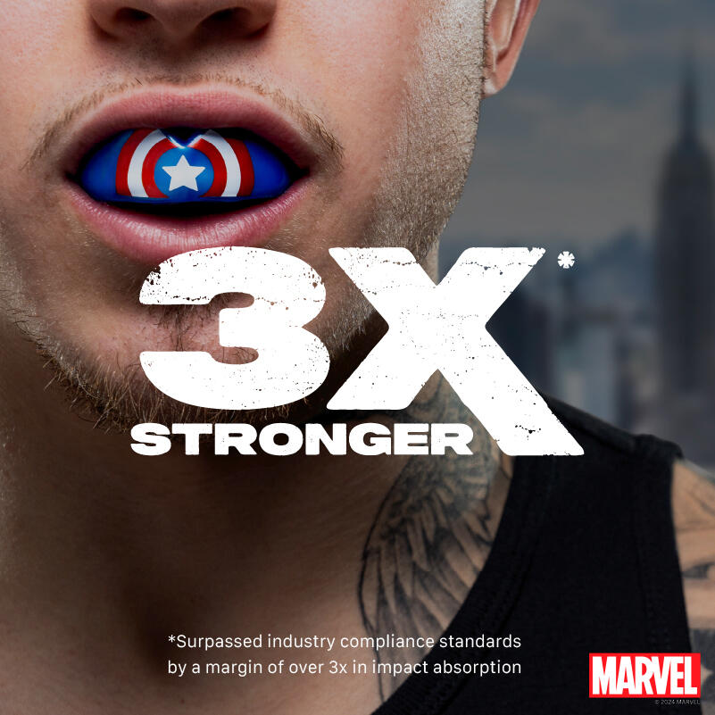 Protège dents Marvel pour adulte SafeJawz Captain America 2/7