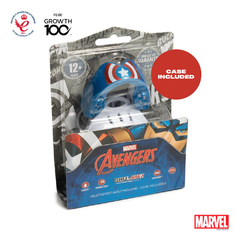 Protège dents Marvel pour adulte SafeJawz Captain America
