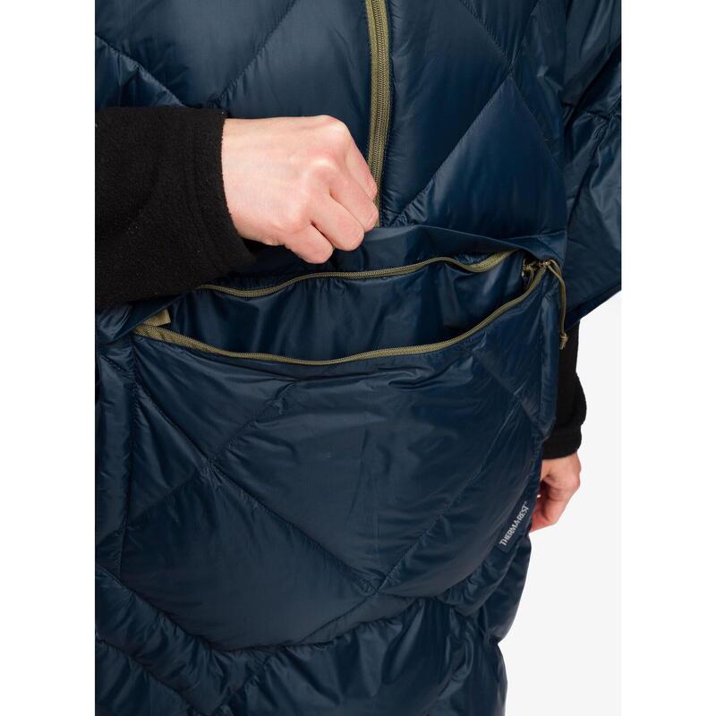 Peleryna turystyczna Therm a Rest Honcho Poncho Down - outspace blue