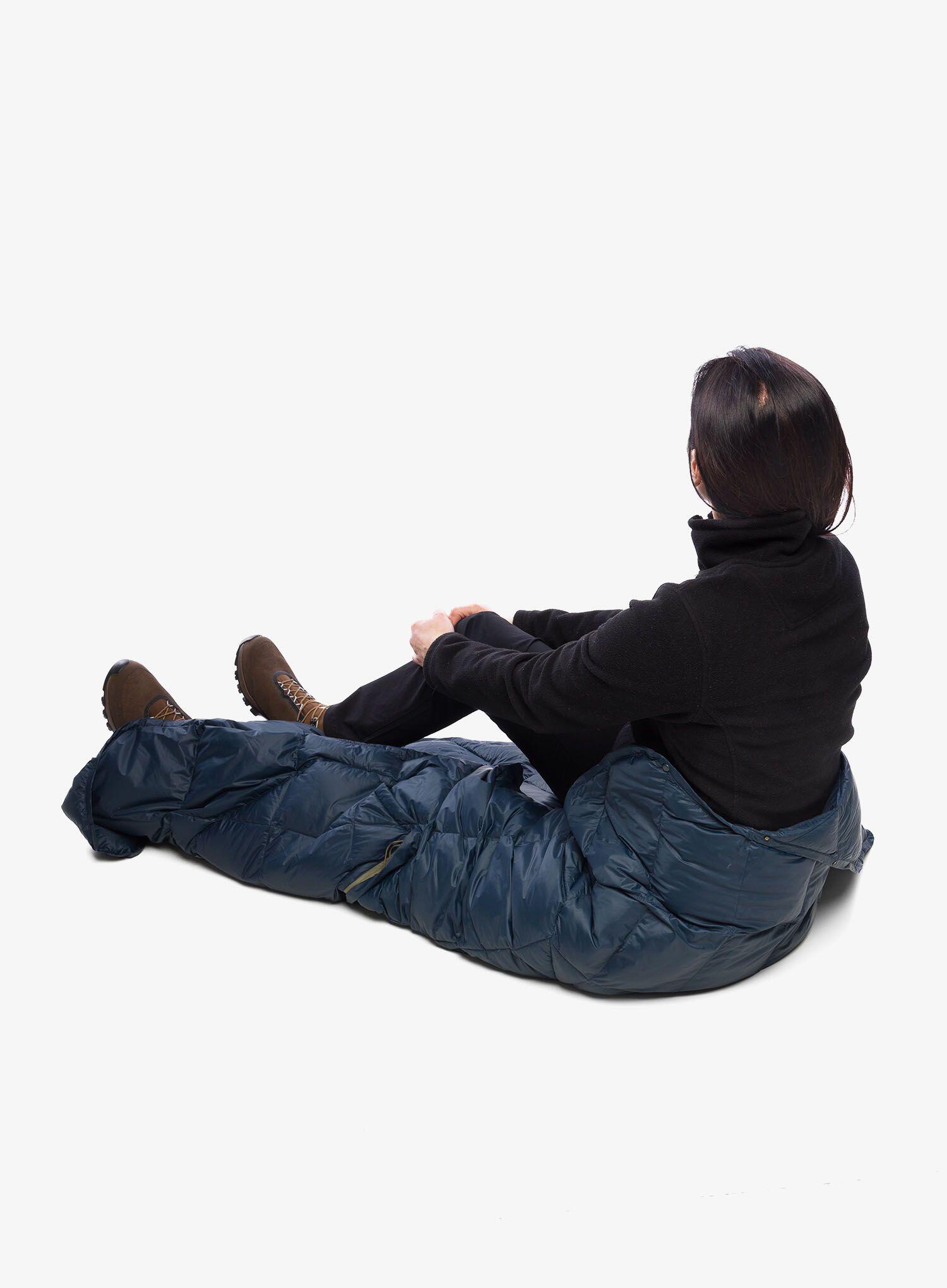 tragbare Daunen-Decke Honcho Poncho Down outerspace blue 7/7