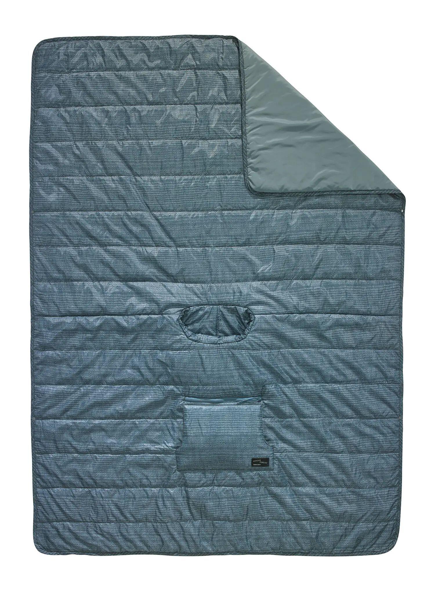 tragbare Decke Honcho Poncho bluewoven print 7/7