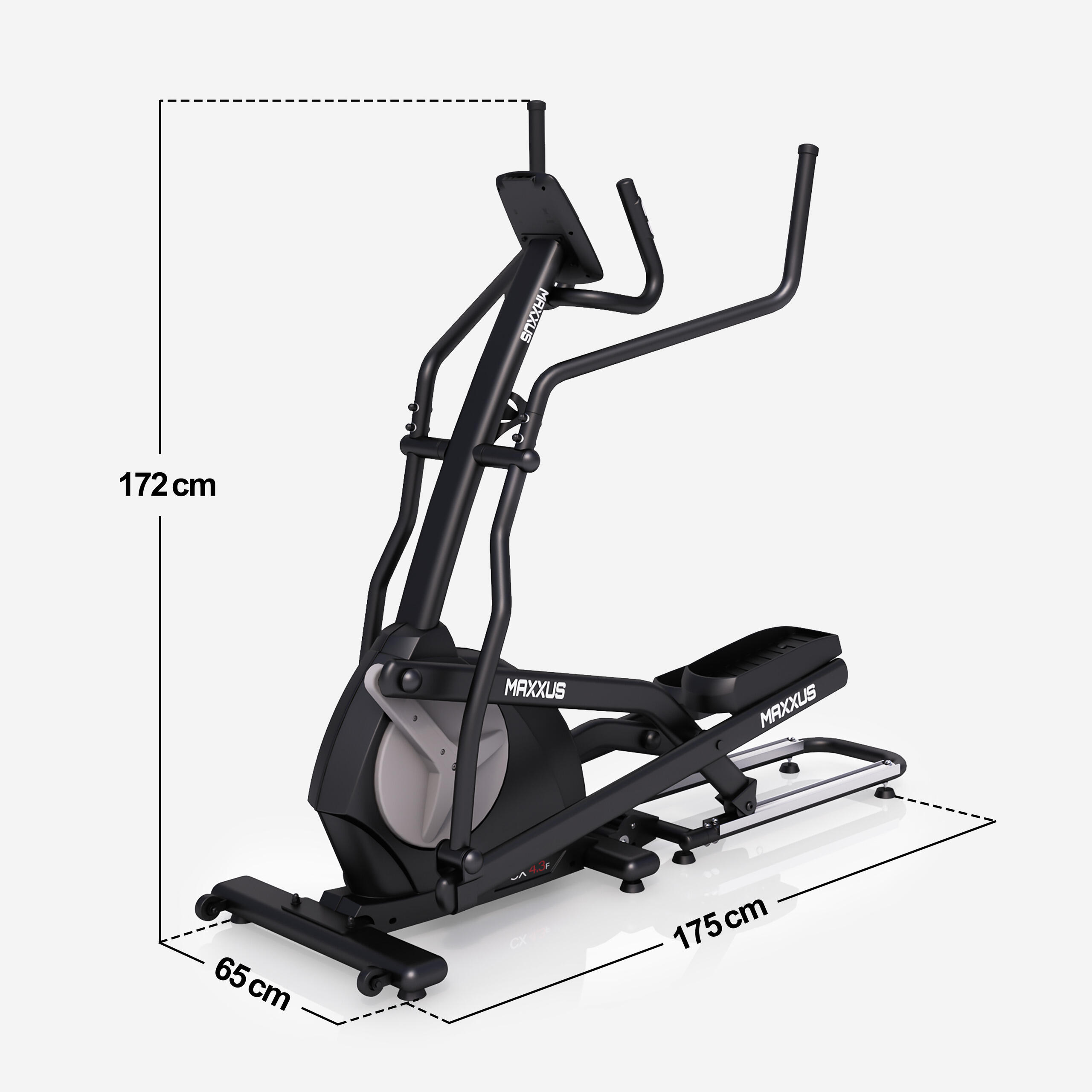 Vélo Elliptique Pliable CX 4-3F - Inertie 26kg - Longueur Replié 1m21 2/7