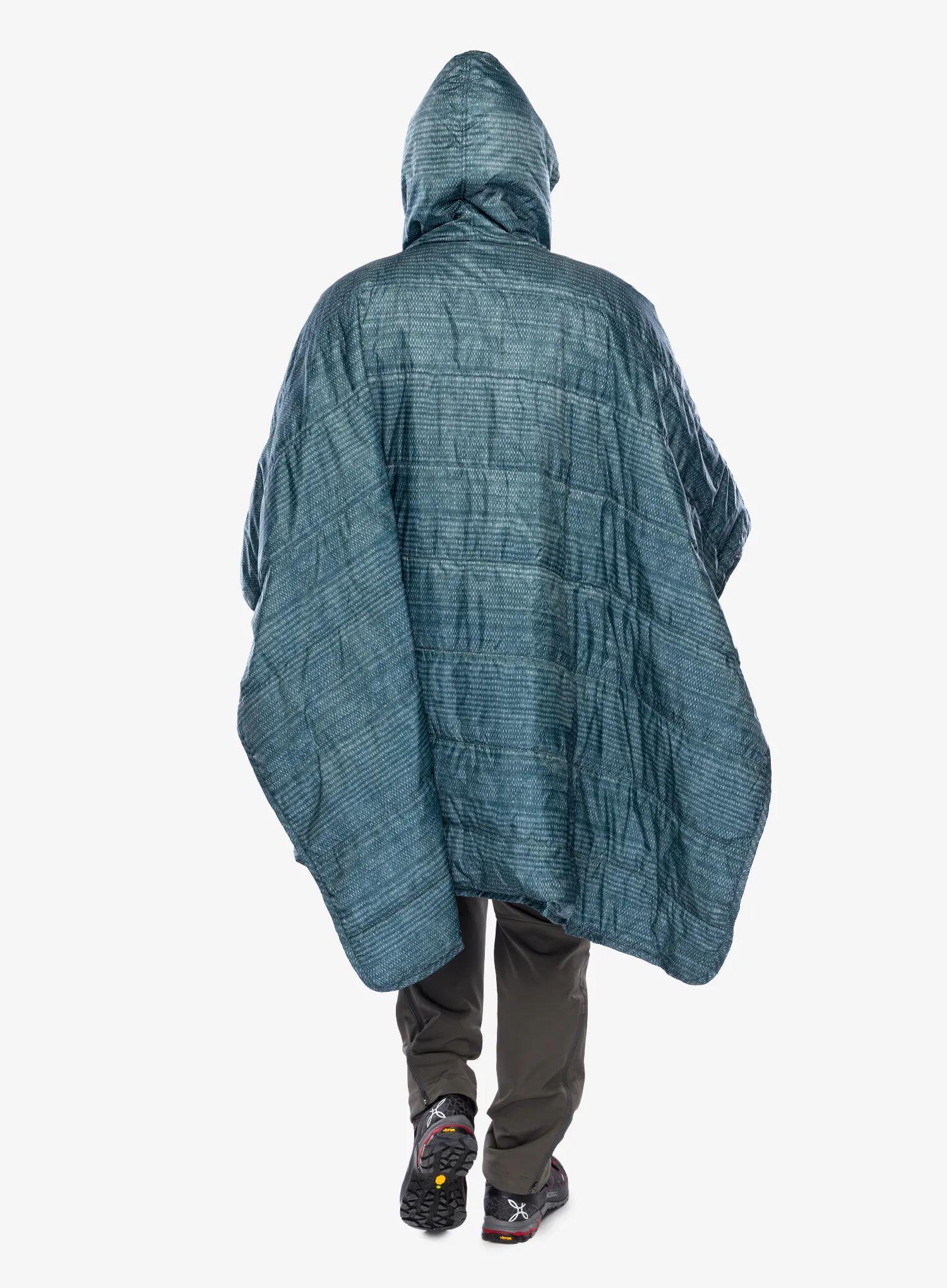 tragbare Decke Honcho Poncho bluewoven print 5/7