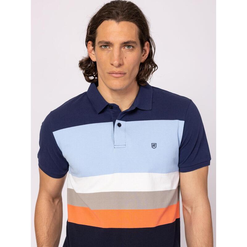 Tricou cu mânecă scurtă, cu guler, pentru bărbați DOMINIC