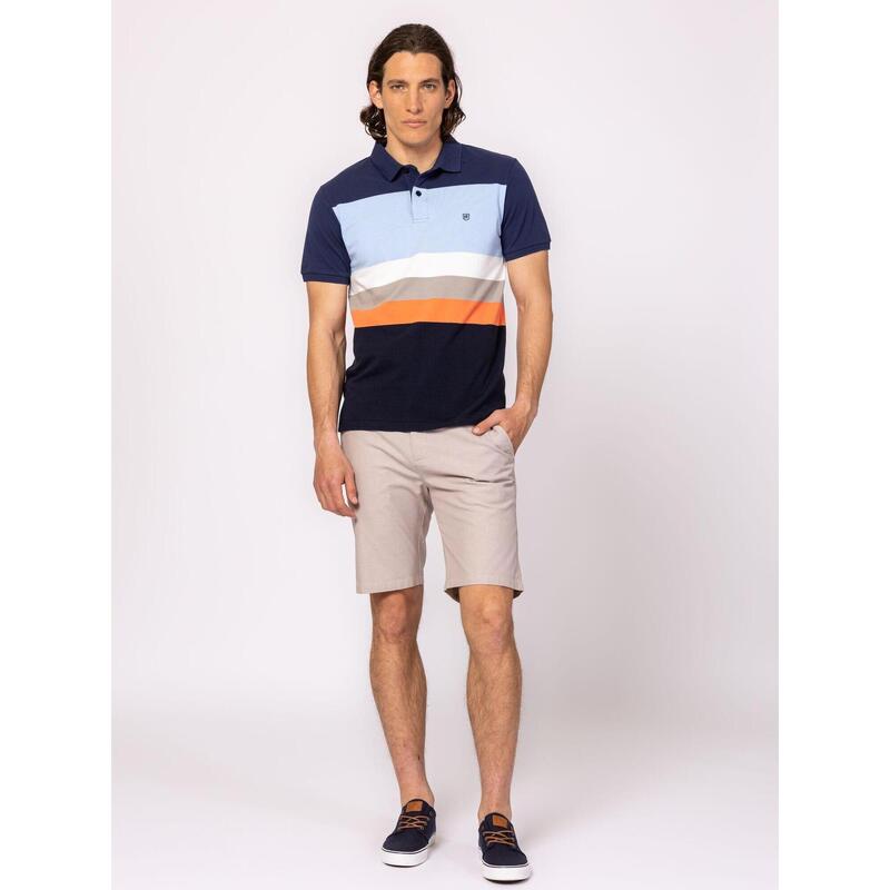 Tricou cu mânecă scurtă, cu guler, pentru bărbați DOMINIC