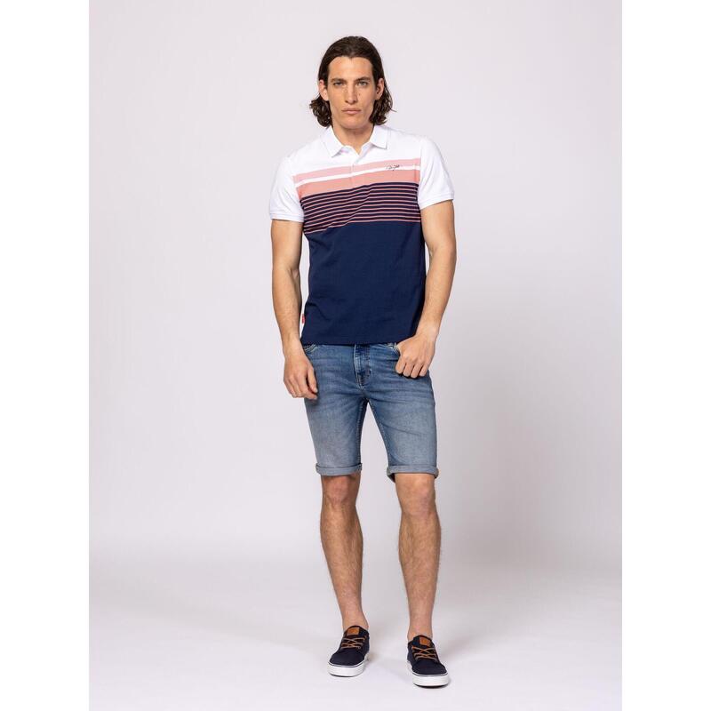 Tricou cu mânecă scurtă, cu guler, pentru bărbați DURON